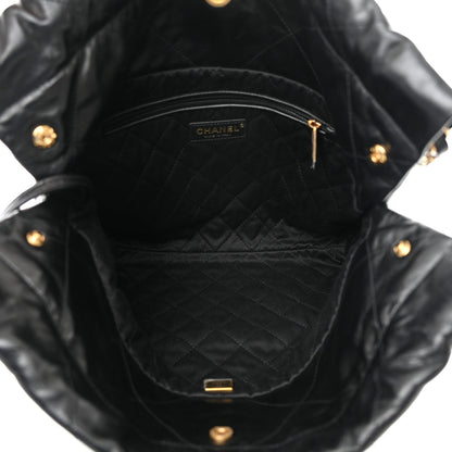 Chanel Shiny Calfskin Quilted Small Chanel 22 Black 6 of 16