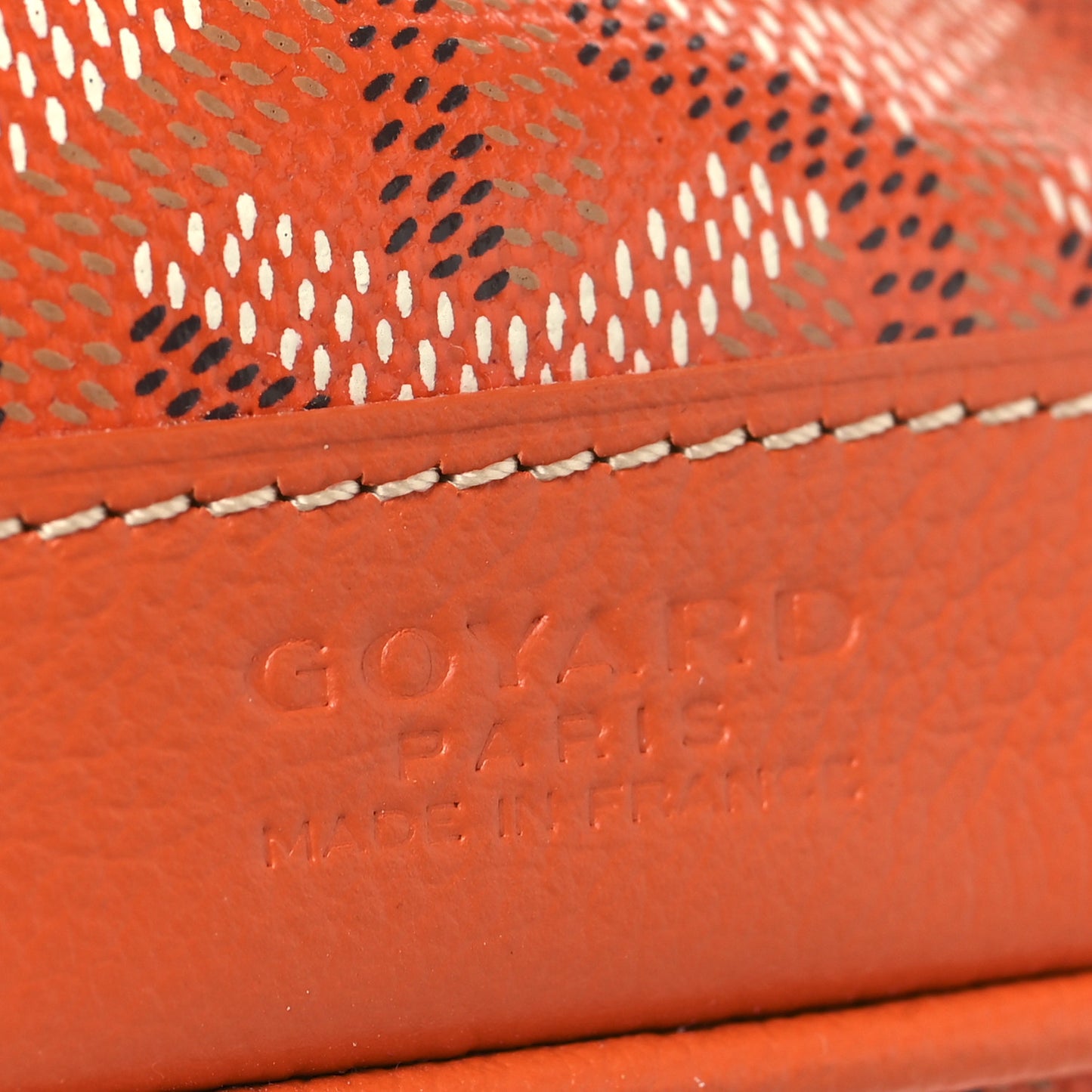 Goyardine Petit Flot Mini Bucket Bag Orange