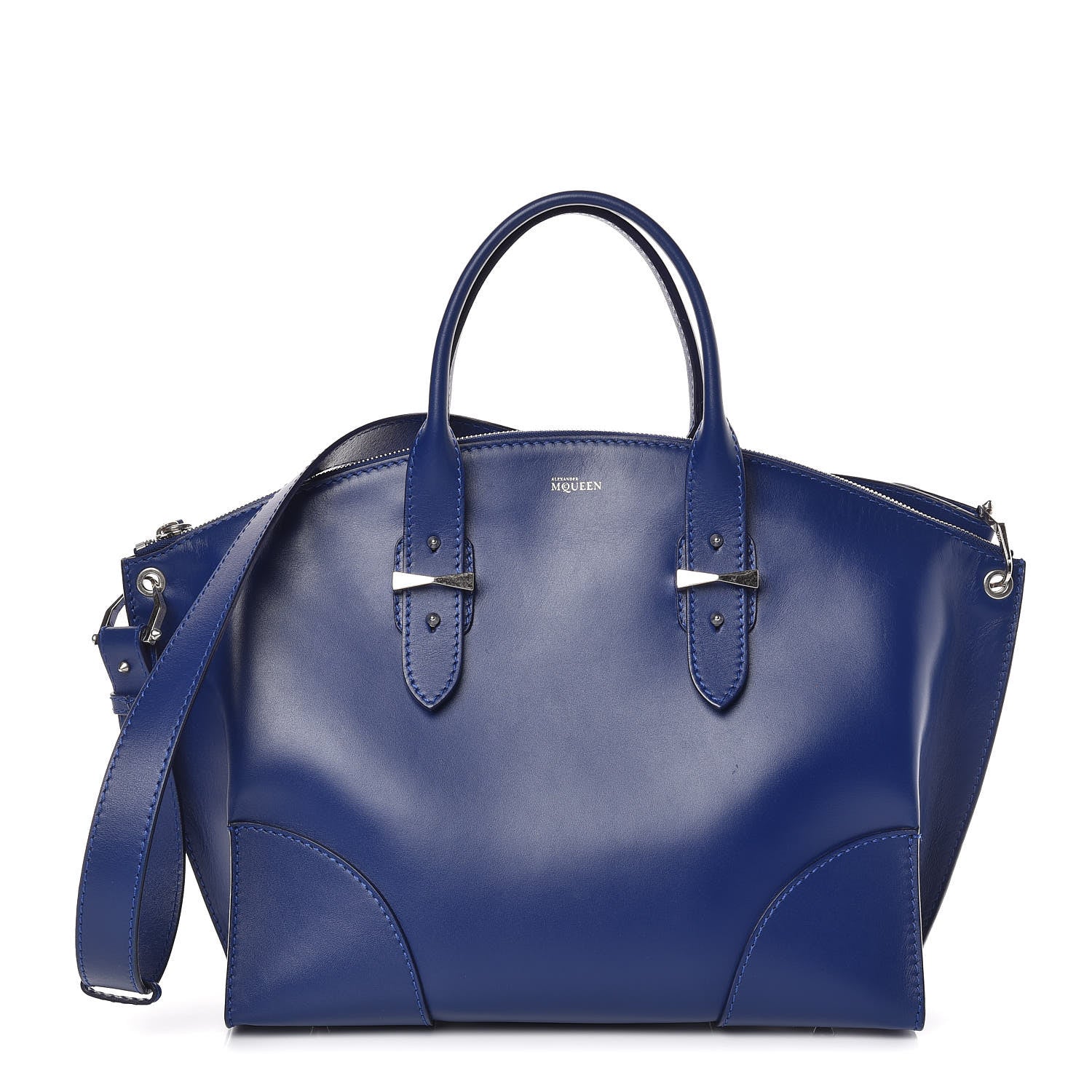 Alexander McQueen Smooth Calfskin Legend Satchel Ultramarine 1 of 8