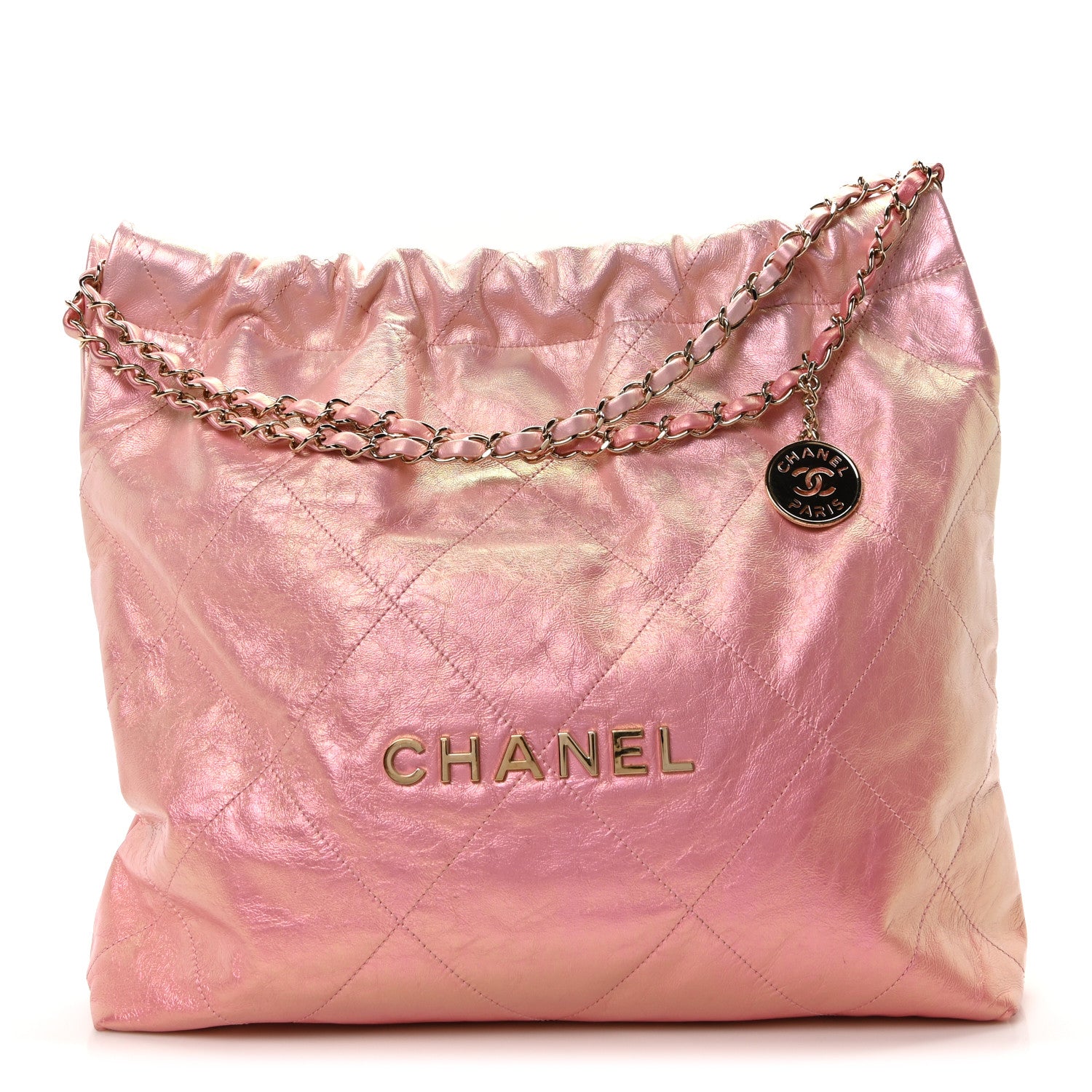Chanel Metallic Shaded Calfskin Quilted Chanel 22 Pink 1 of 11