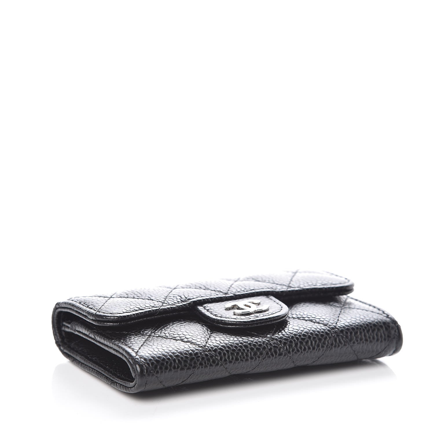 Chanel Caviar Quilted Flap Card Holder Black 4 of 9