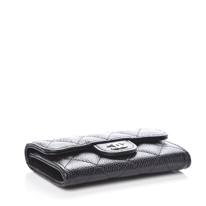 Chanel Caviar Quilted Flap Card Holder Black 4 of 9