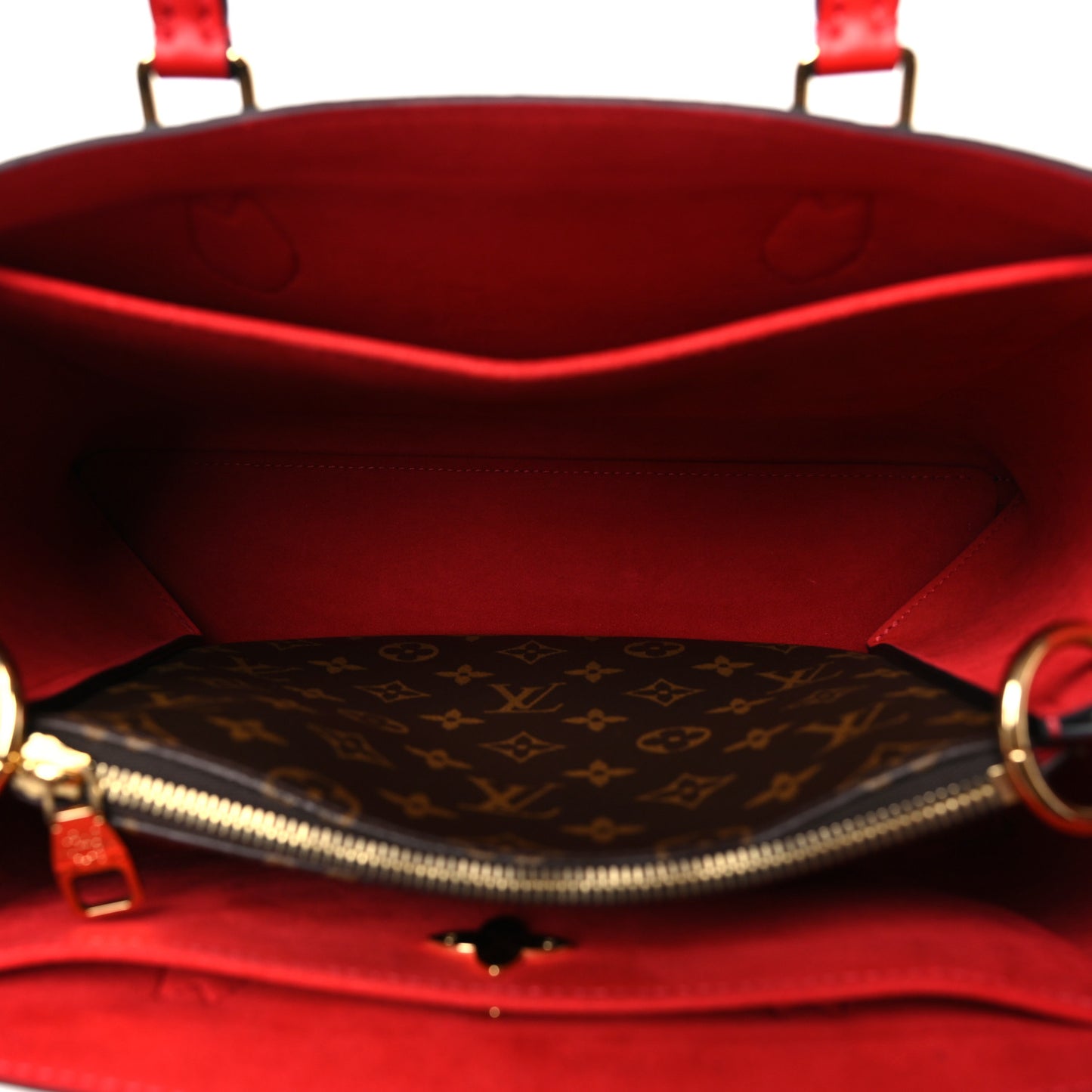 Monogram Flower Tote Coquelicot
