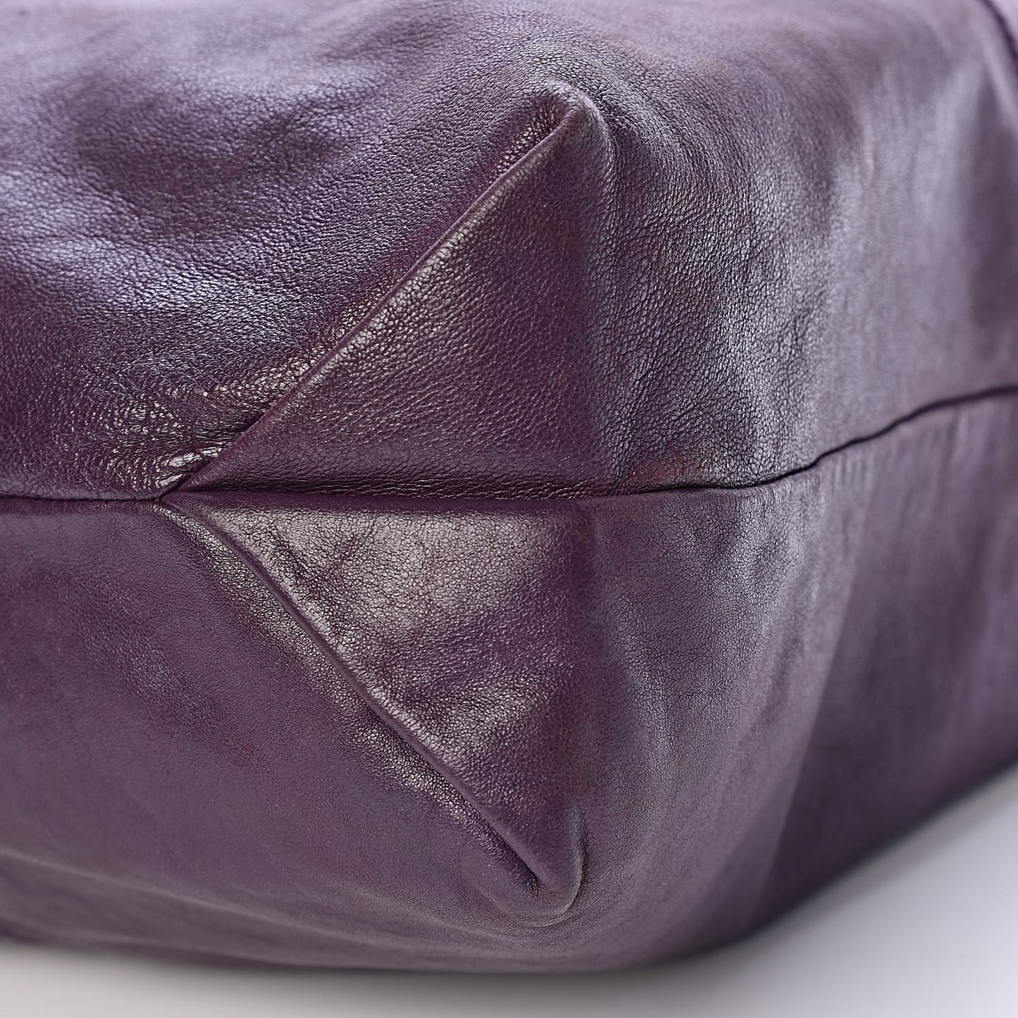 Lambskin George V Apron Bag Purple