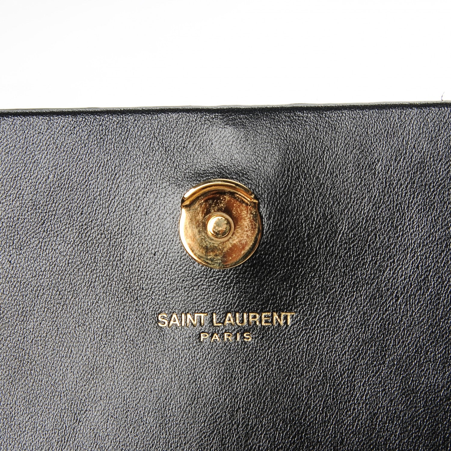 Saint Laurent Suede Small Classic Monogram Kate Tassel Satchel Black 6 of 7