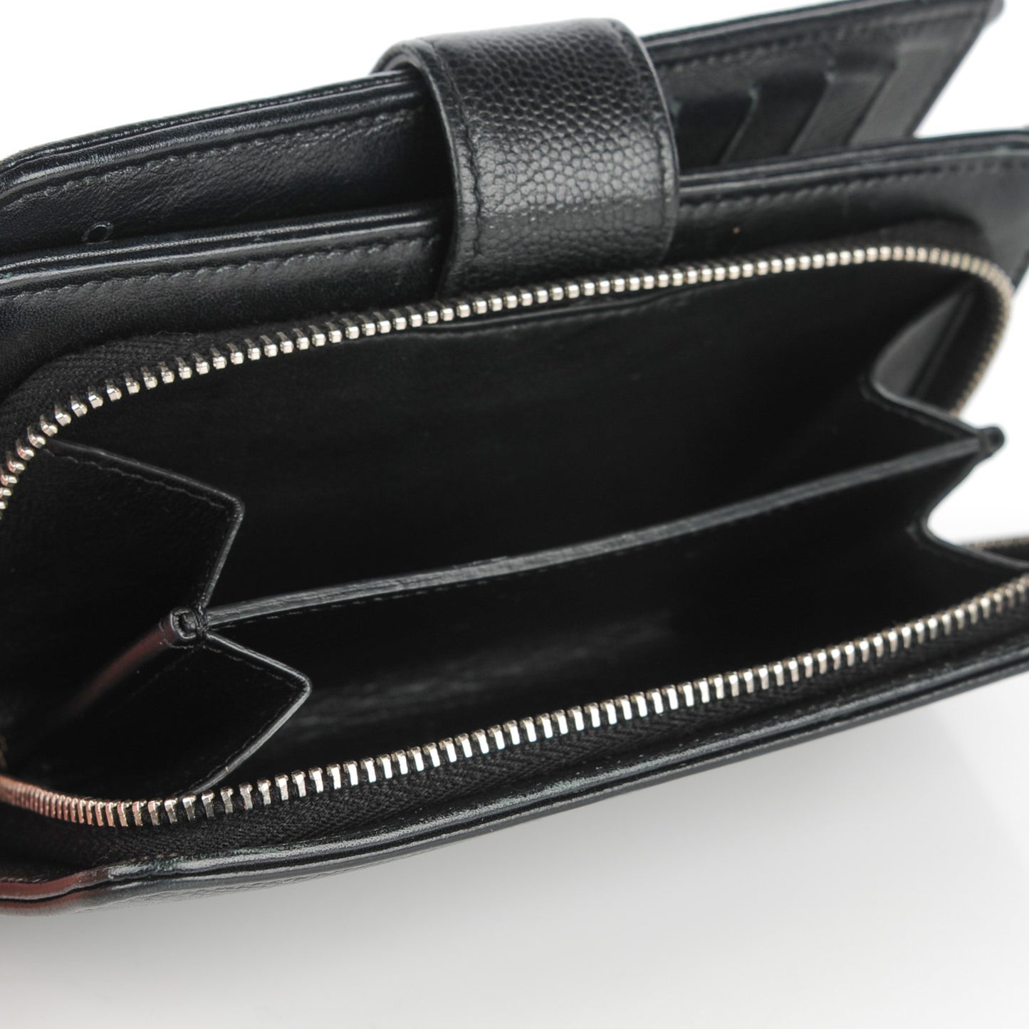 Caviar Sevruga L-Zip Pocket Wallet Black