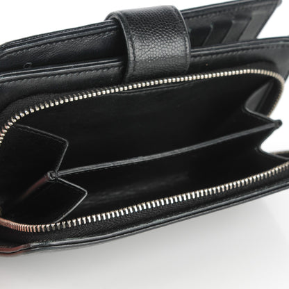Chanel Caviar Sevruga L-Zip Pocket Wallet Black 9 of 9