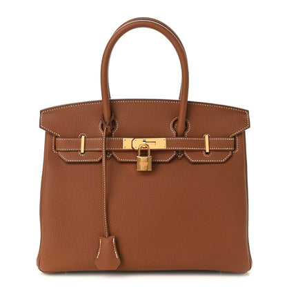 Hermes Togo Birkin 30 Gold 1 of 9