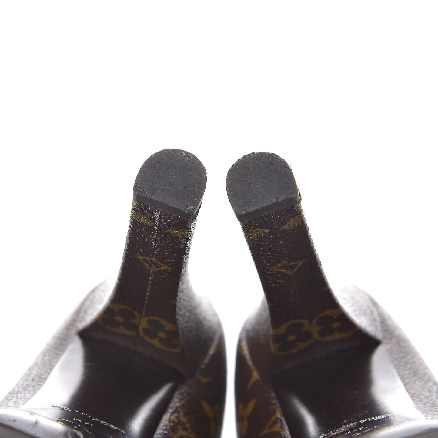 Patent Monogram Fetish Vanity Platform Pumps 39