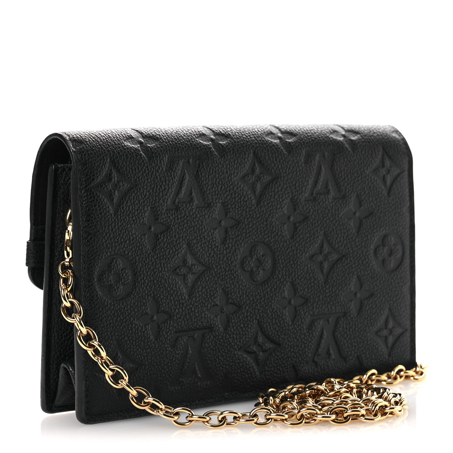 Louis Vuitton Empreinte Vavin Chain Wallet Black 3 of 10