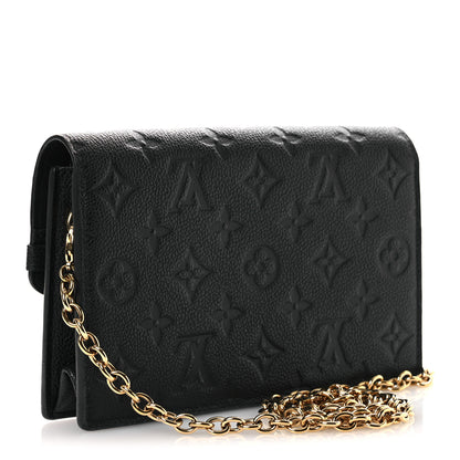 Louis Vuitton Empreinte Vavin Chain Wallet Black 3 of 10