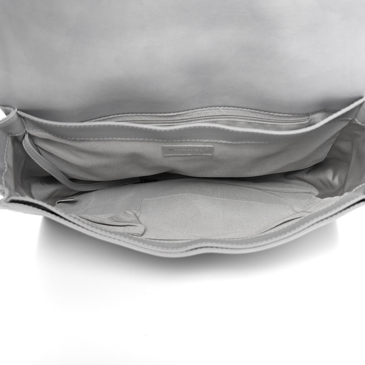 Calfskin Large Boy Reverso Flap Grey
