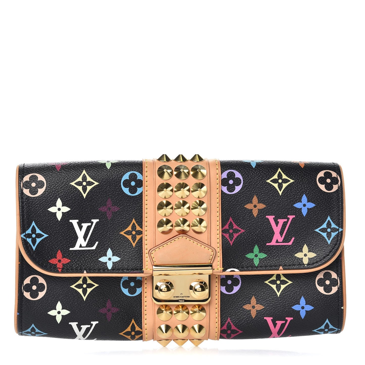 Monogram Multicolor Courtney Clutch Black