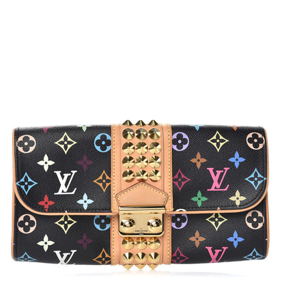 Louis Vuitton Monogram Multicolor Courtney Clutch Black 1 of 7