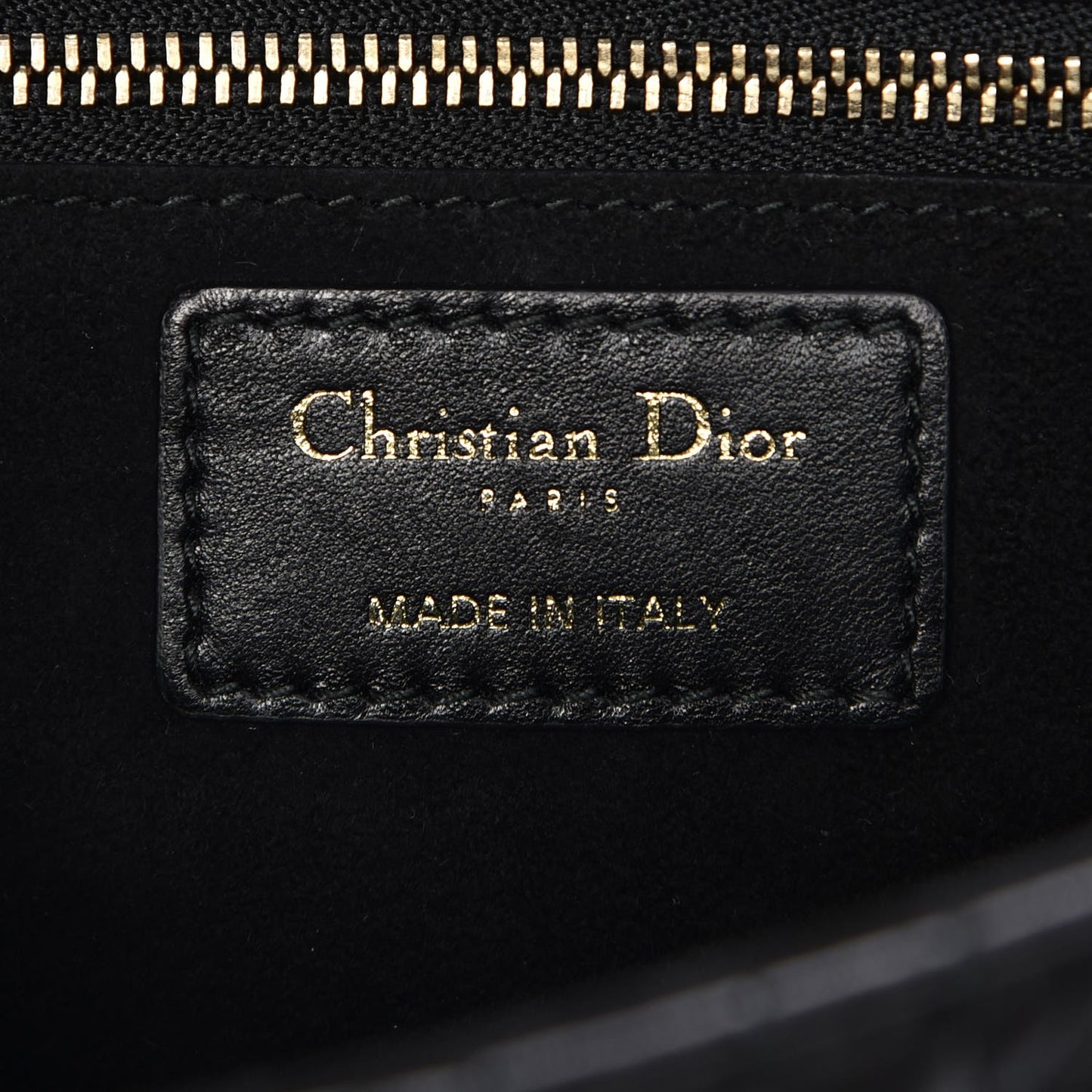 Lambskin Cannage Large Dioraddict Flap Bag Black