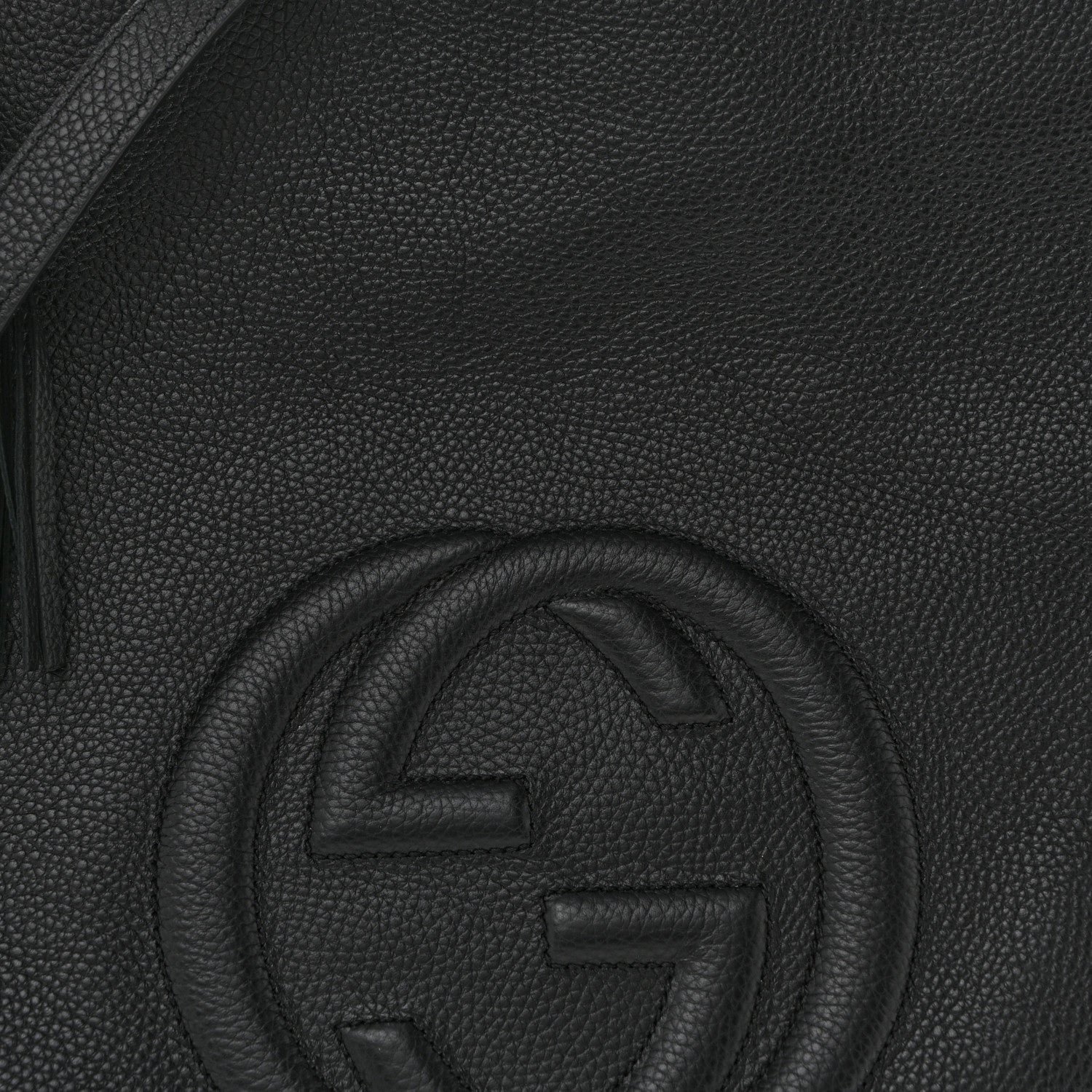 Gucci Pebbled Calfskin Large Soho Hobo Black 8 of 10