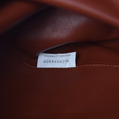 Bottega Veneta Smooth Butter Calf The Pouch Clutch Rust 6 of 8