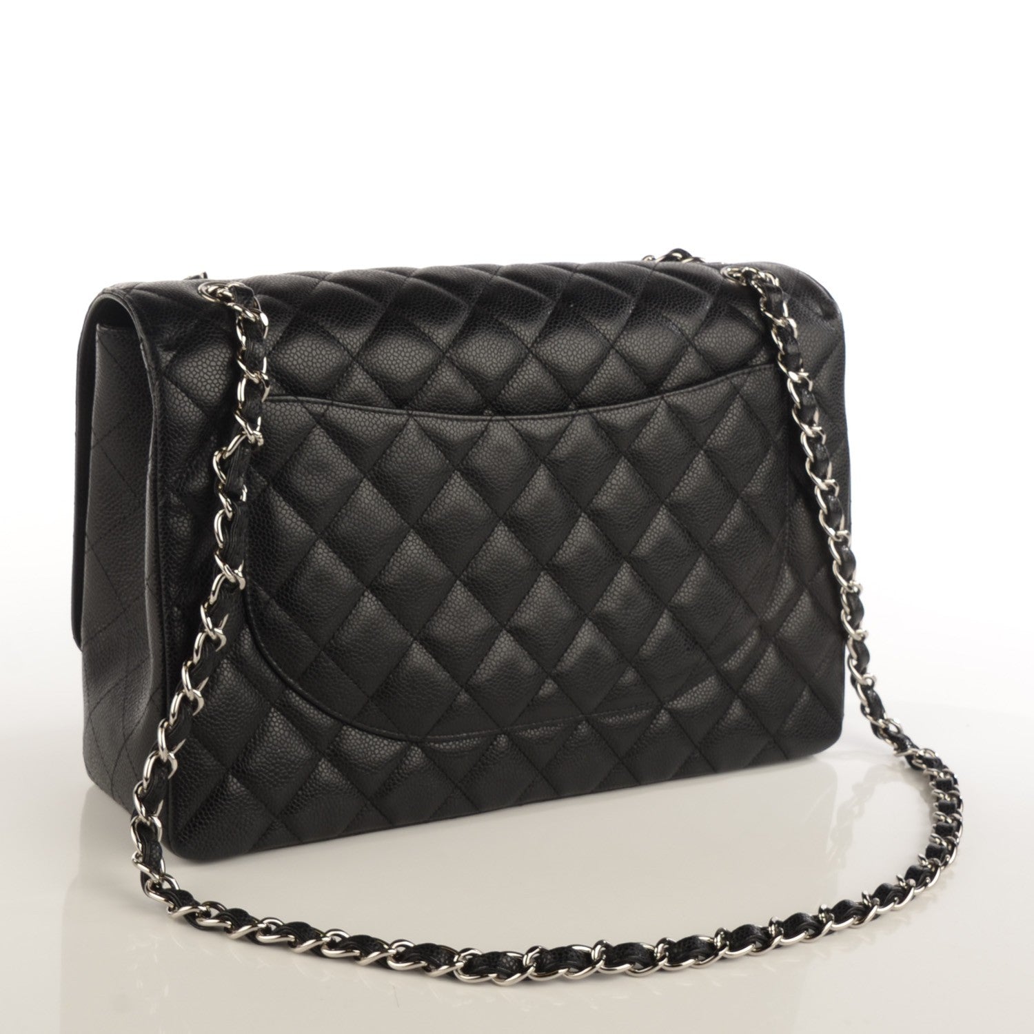 Chanel Caviar Quilted Maxi Single Flap Black 3 of 8