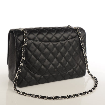 Chanel Caviar Quilted Maxi Single Flap Black 3 of 8