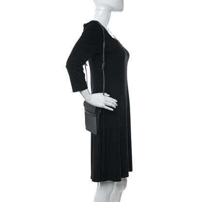 Celine Grained Calfskin Phone Pouch With Flap Grey 2 of 9