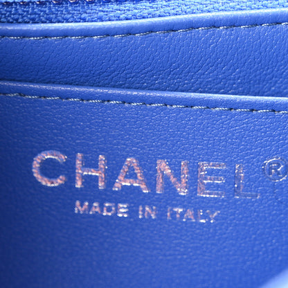 Chanel Lambskin Quilted Mini Rectangular Flap Blue 6 of 10