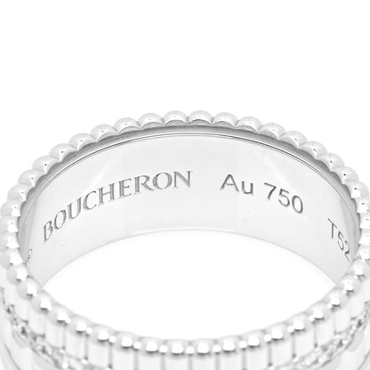Boucheron 18K White Gold Diamond Small Quatre Radiant Edition Ring 52 6 4 of 5