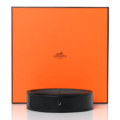 Hermes Box Togo 32mm Belt Strap 80 Black Etain 5 of 5