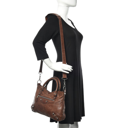 Balenciaga Agneau Giant 12 Silver Hardware Town Castagna 2 of 9