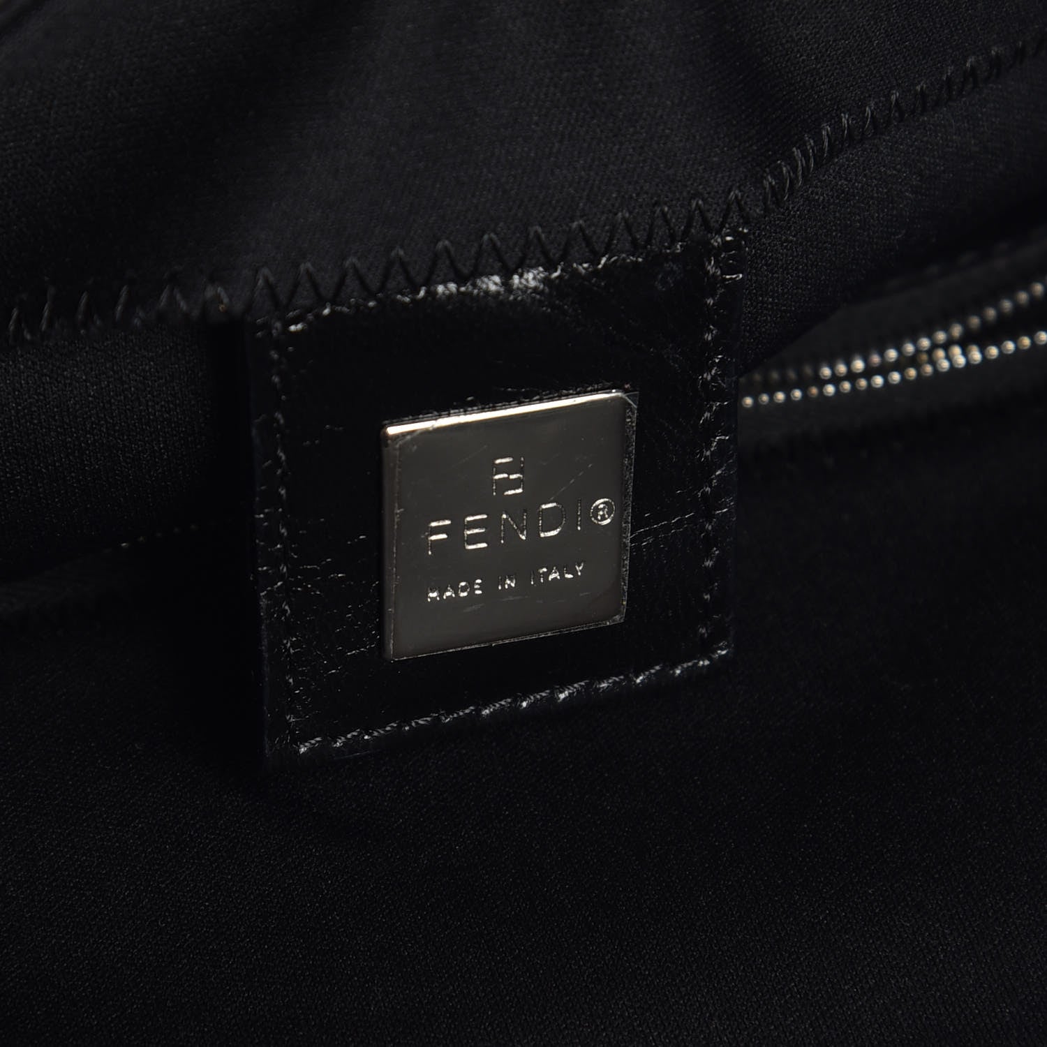 Fendi Neoprene Mama Baguette Black 6 of 7