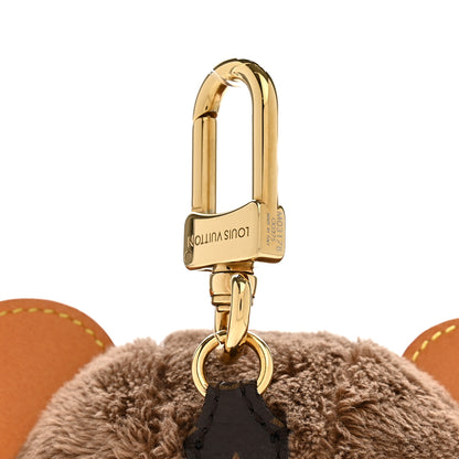 Louis Vuitton Faux Fur LV Louis Bear Super Vision Bag Charm Key Holder Blue 3 of 5