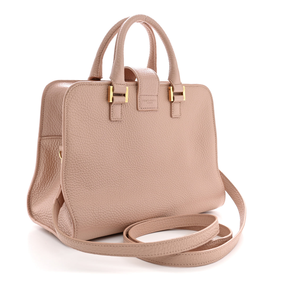 Saint Laurent Calfskin Baby Monogram Cabas Antique Rose 3 of 14