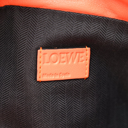 Loewe Calfskin Embossed Anagram Yago Knot Bag Orange 6 of 9