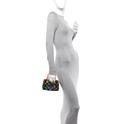 Louis Vuitton Monogram Multicolor Mini Sac HL Speedy Black 2 of 9