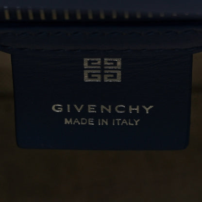 Givenchy Denim Pearl Embellished Mini Lock Antigona Shoulder Bag Blue 6 of 9