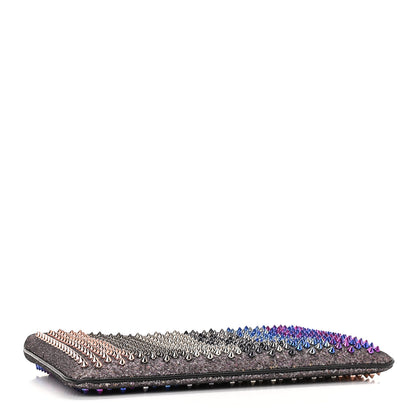 Christian Louboutin Glitter Calfskin Studded Loubiposh Chain Clutch Multicolor 4 of 9