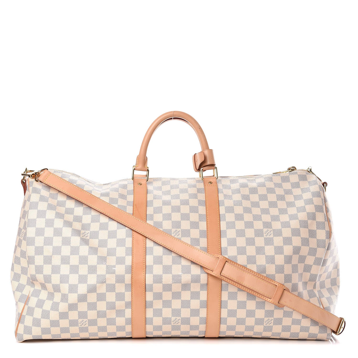 Louis Vuitton Damier Azur Keepall Bandouliere 55 1 of 22
