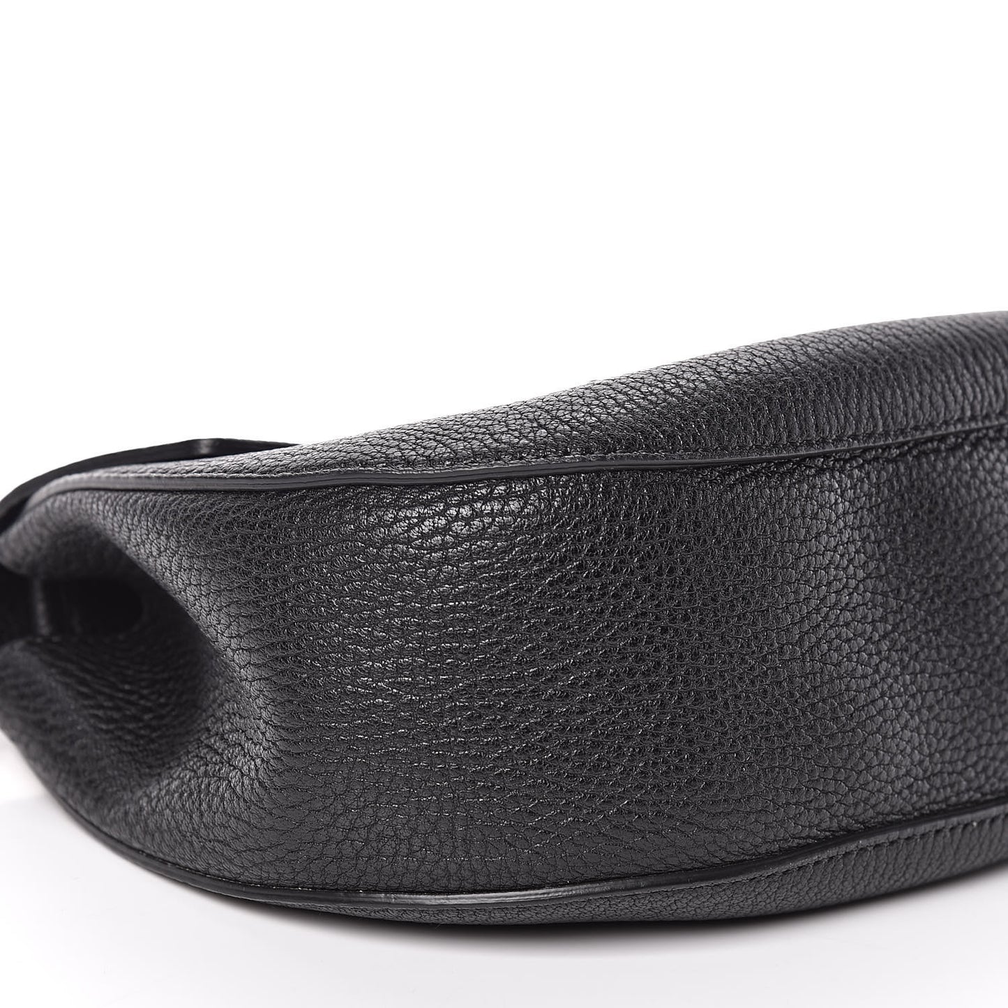 Grained Lambskin Drew Shoulder Bag Black