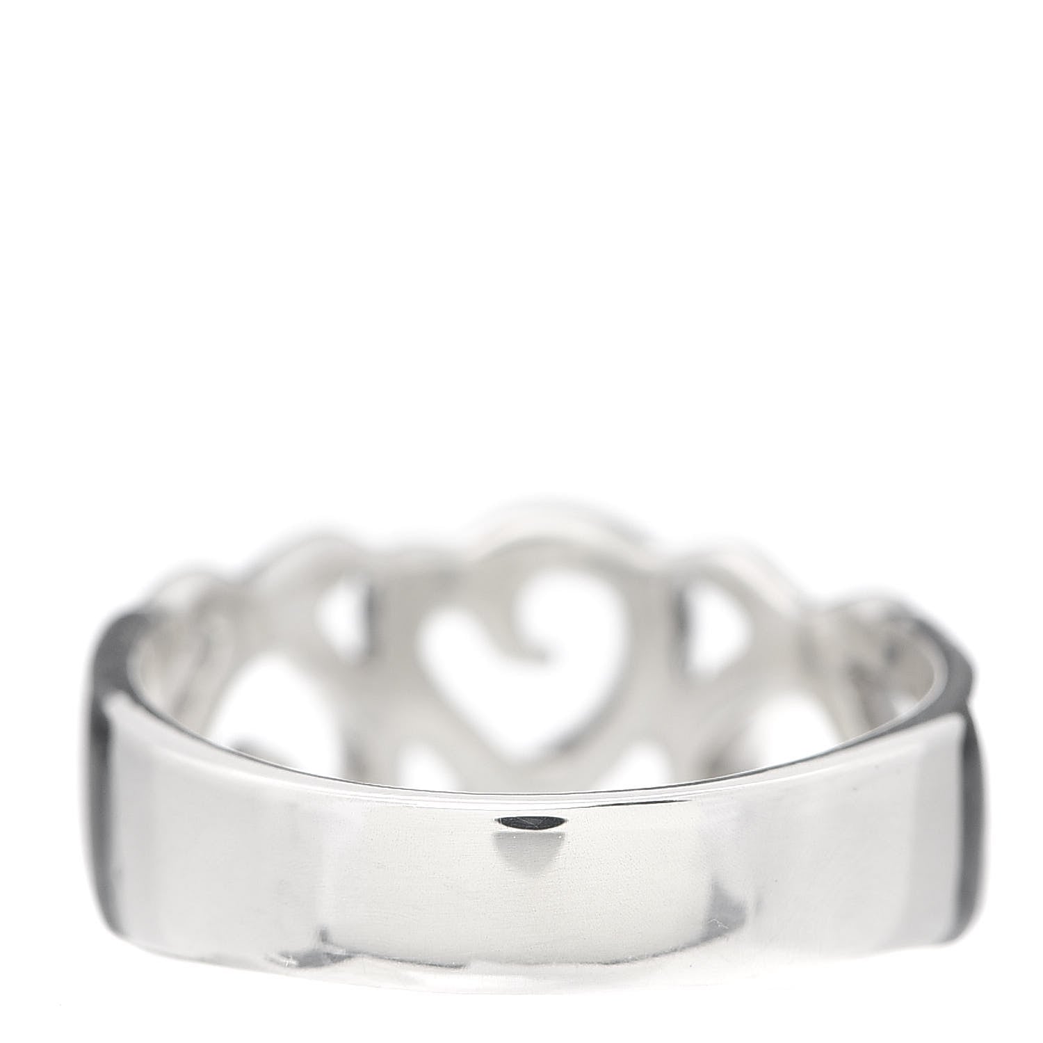 Tiffany Sterling Silver Paloma Picasso Loving Hearts Ring 54 7 3 of 4