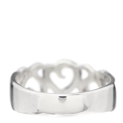 Tiffany Sterling Silver Paloma Picasso Loving Hearts Ring 54 7 3 of 4