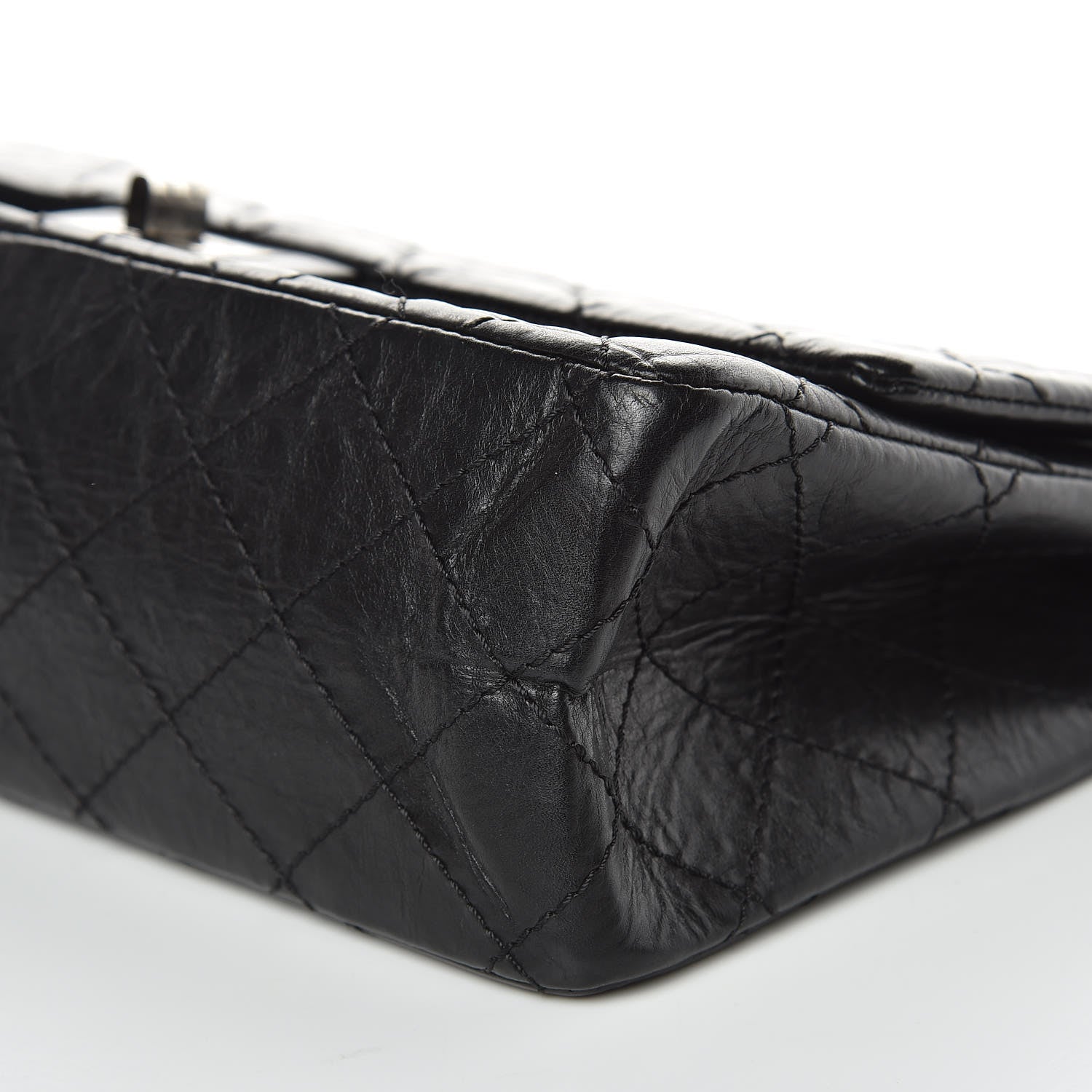 Chanel Aged Calfskin Quilted 2.55 Reissue 226 Flap Black 9 of 11
