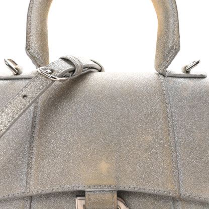 Balenciaga Glitter Fabric Hourglass Top Handle Bag XS Grey 7 of 9