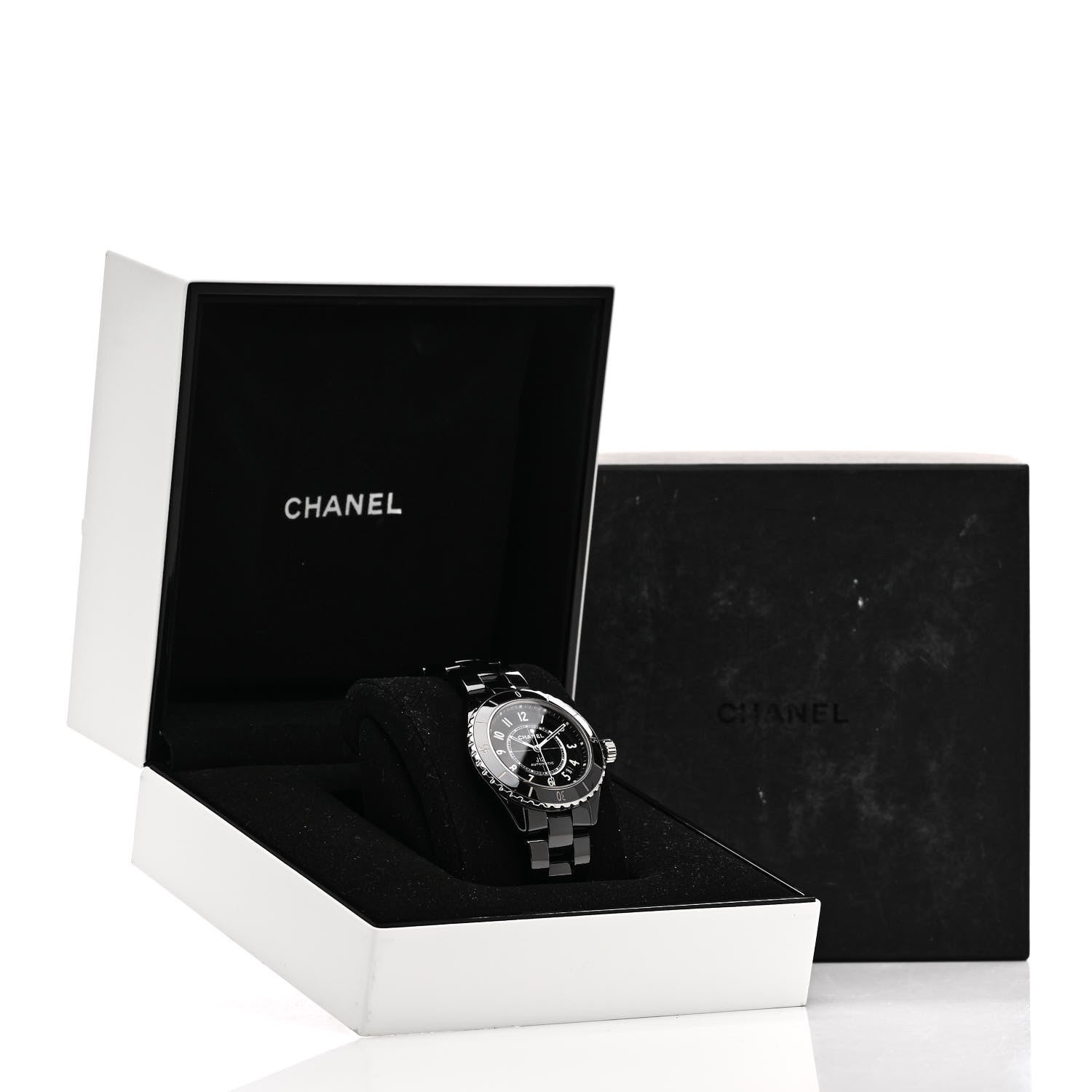 Chanel Stainless Steel Ceramic 38mm J12 Automatic Watch Black 5 of 5