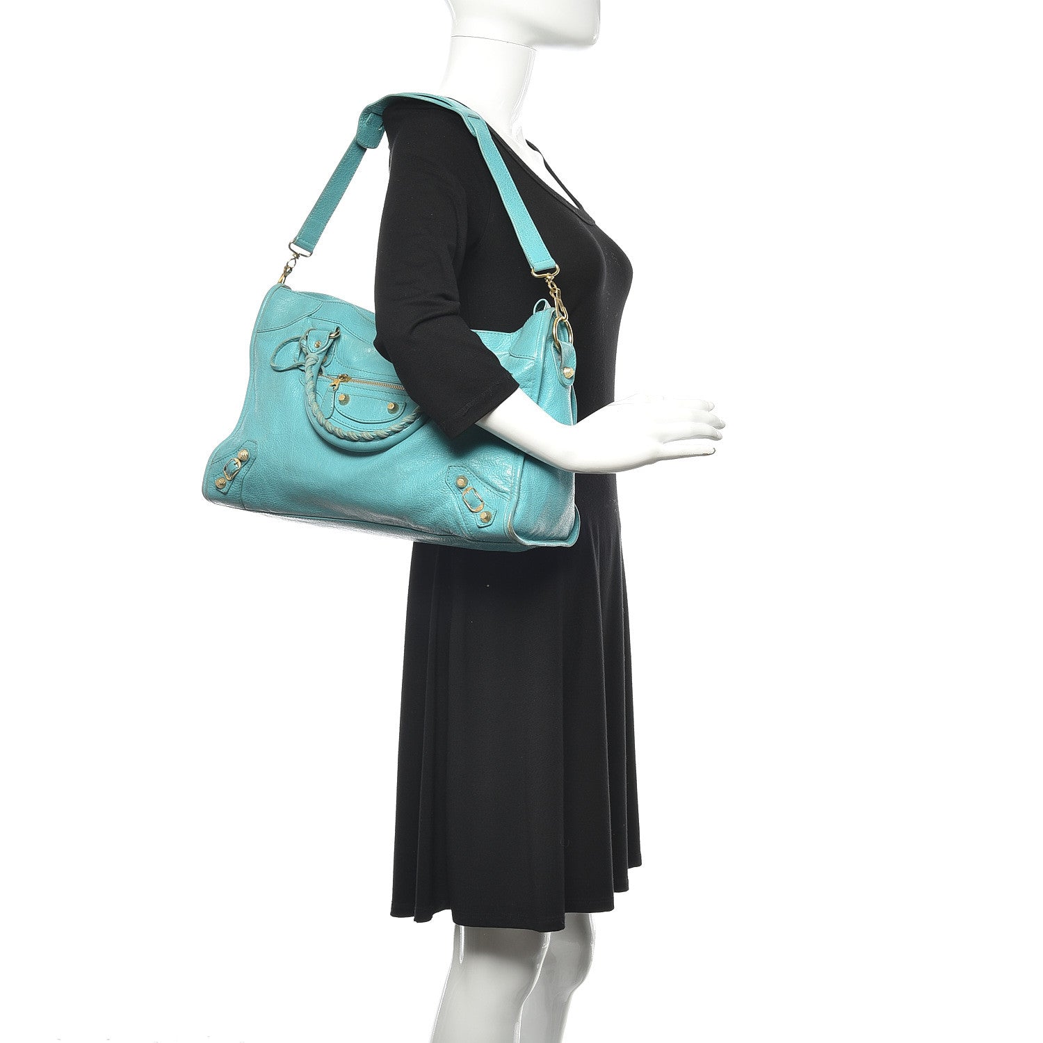 Balenciaga Agneau Giant 12 Gold Hardware City Bleu Tropical 2 of 20