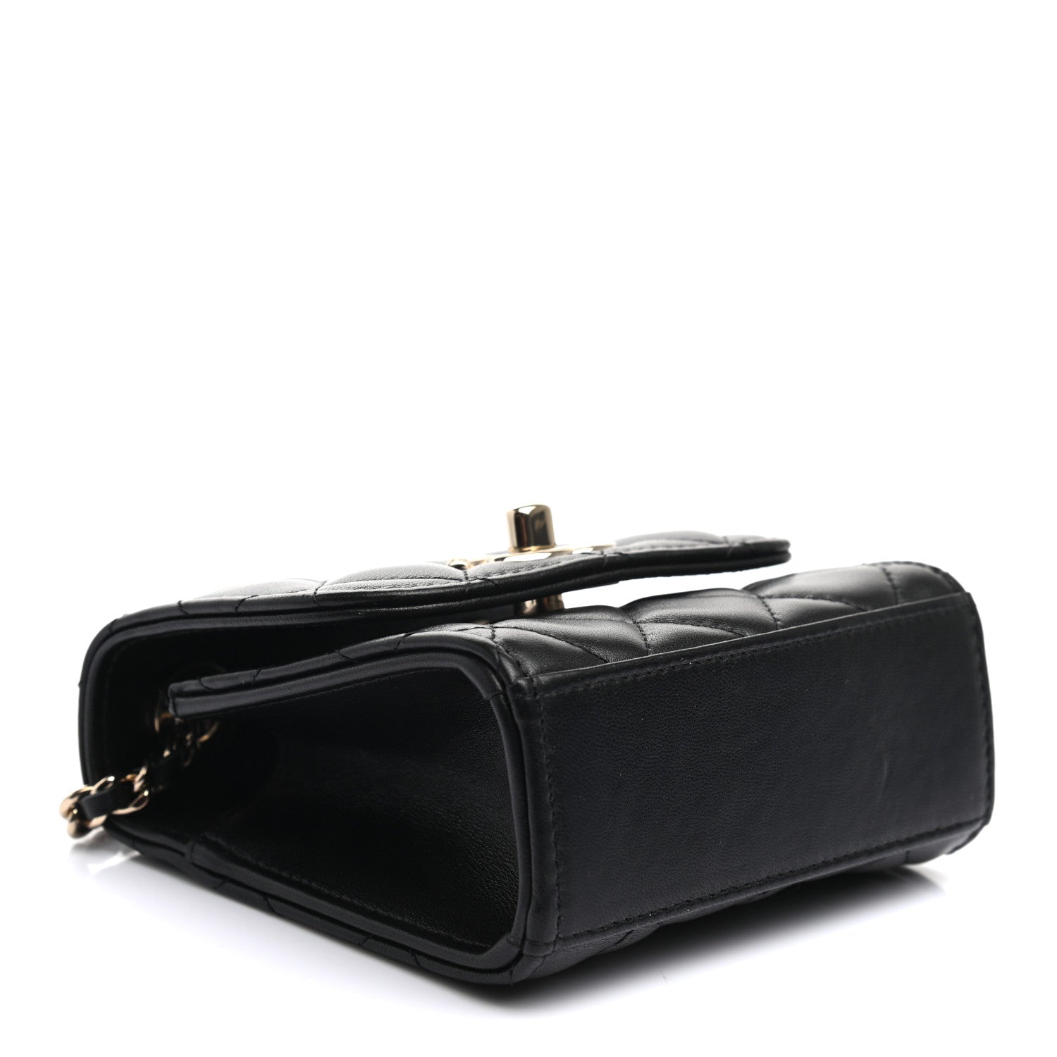 Chanel Lambskin Quilted Mini Trendy CC Chain Wallet Black 4 of 9