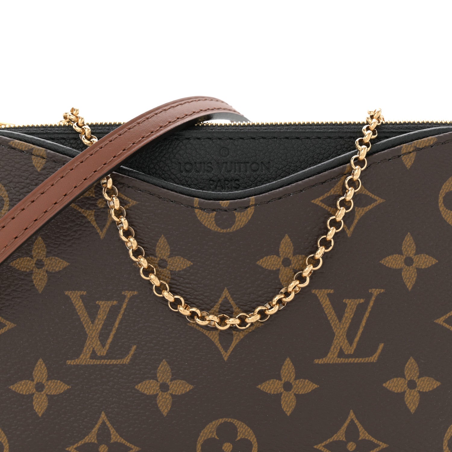 Louis Vuitton Monogram Pallas Clutch Black 8 of 10