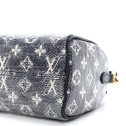 Louis Vuitton Monoglam Speedy Bandouliere 20 Blue 9 of 9