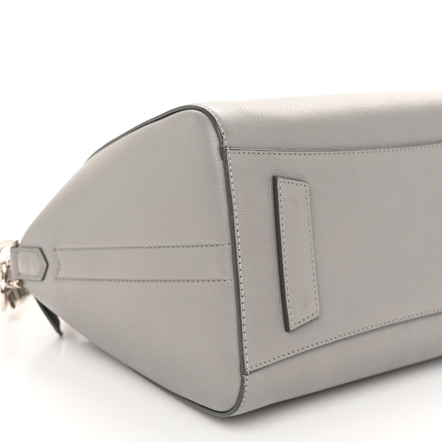 Sugar Goatskin Small Antigona Pearl Grey