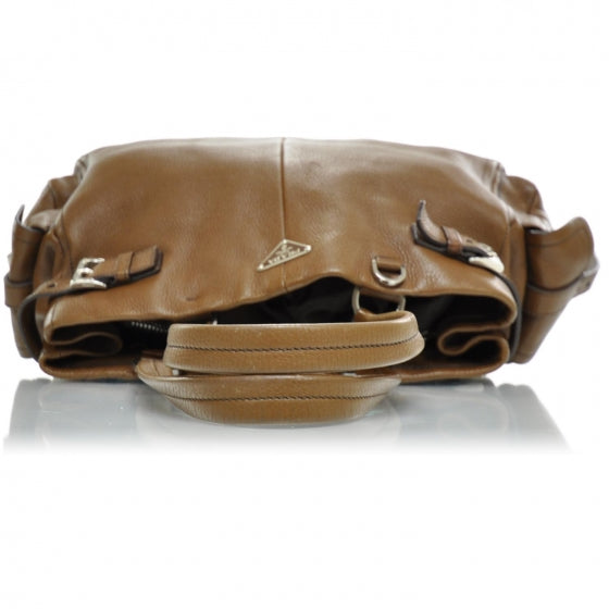 Vitello Daino Leather Shoulder Bag