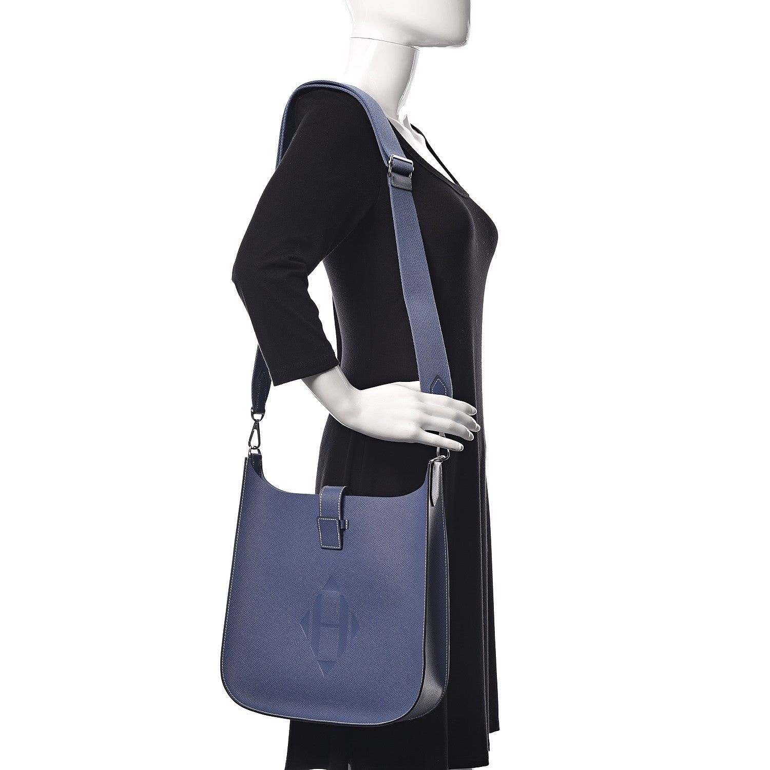 Hermes Epsom Evelyne Sellier 29 PM Bleu Brighton 2 of 11