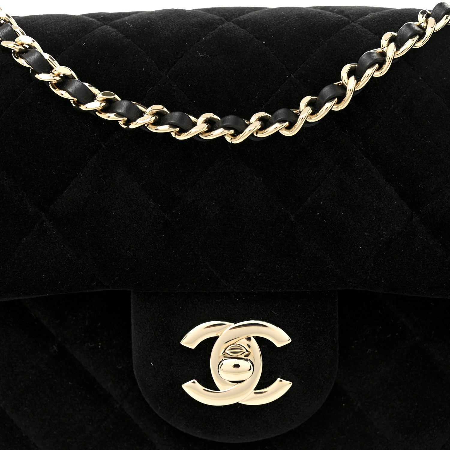 Chanel Velvet Quilted Mini Rectangular Pearl Crush Flap Black 8 of 11
